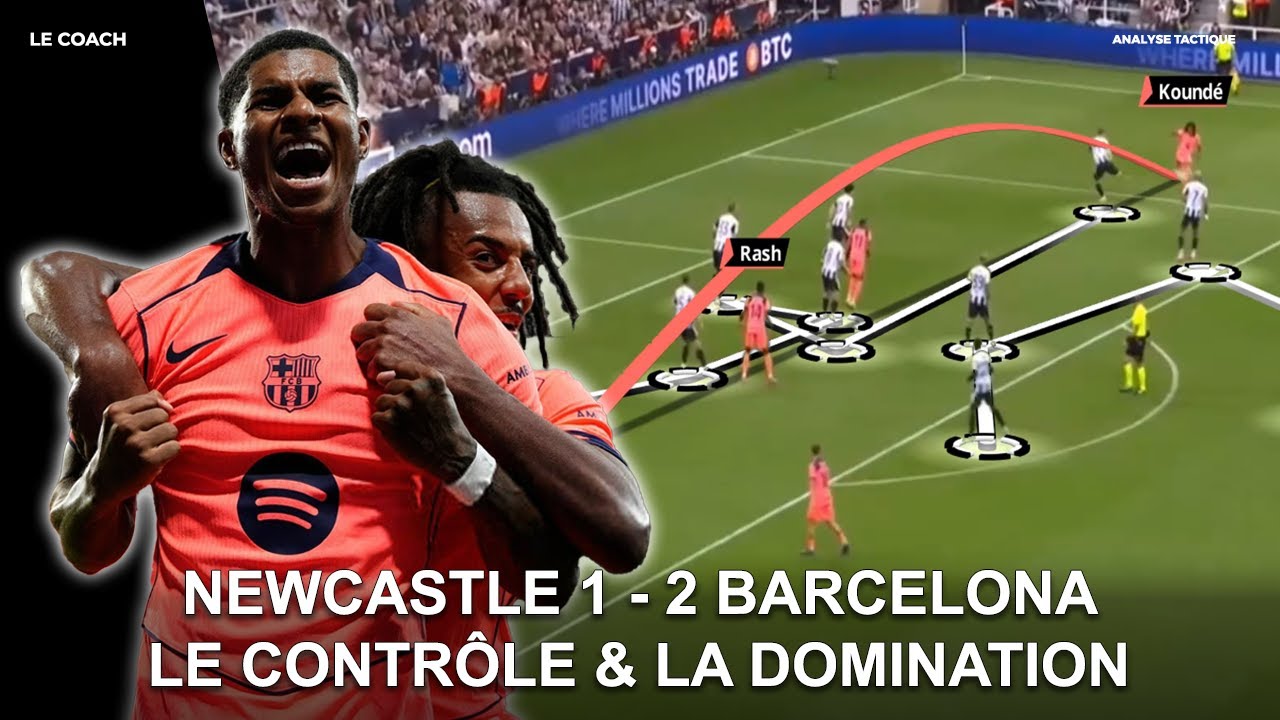 La tactique de Barcelone domine la possession | Pedri dicte le tempo, retour EXPLOSIF de RASHFORD🔥