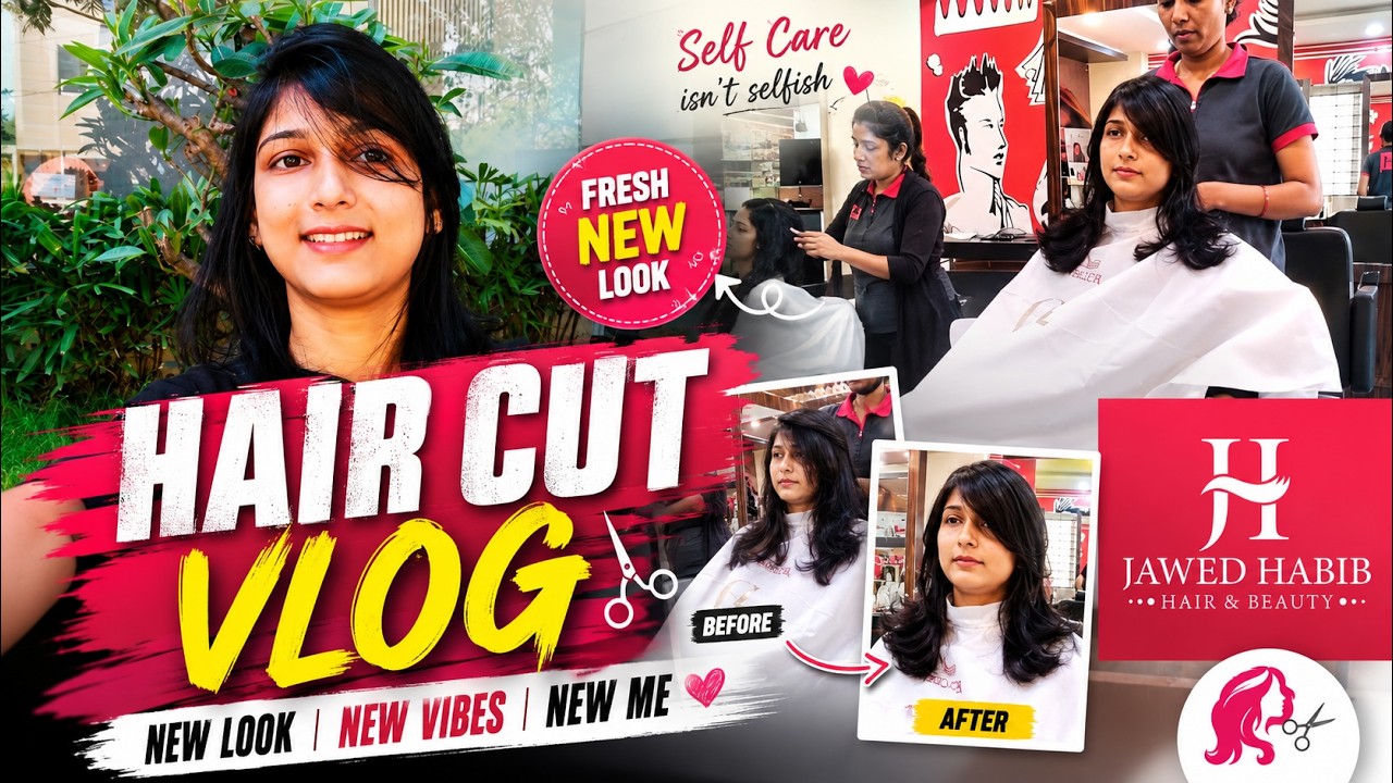 My New HairCut || HairCut after 2 long Years || HairCut Vlog || Jawed Habib Salon Bangalore