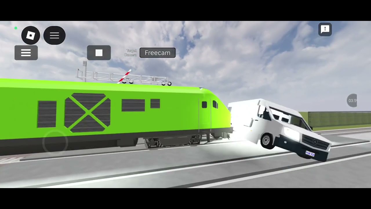 Train collide vehicle #11