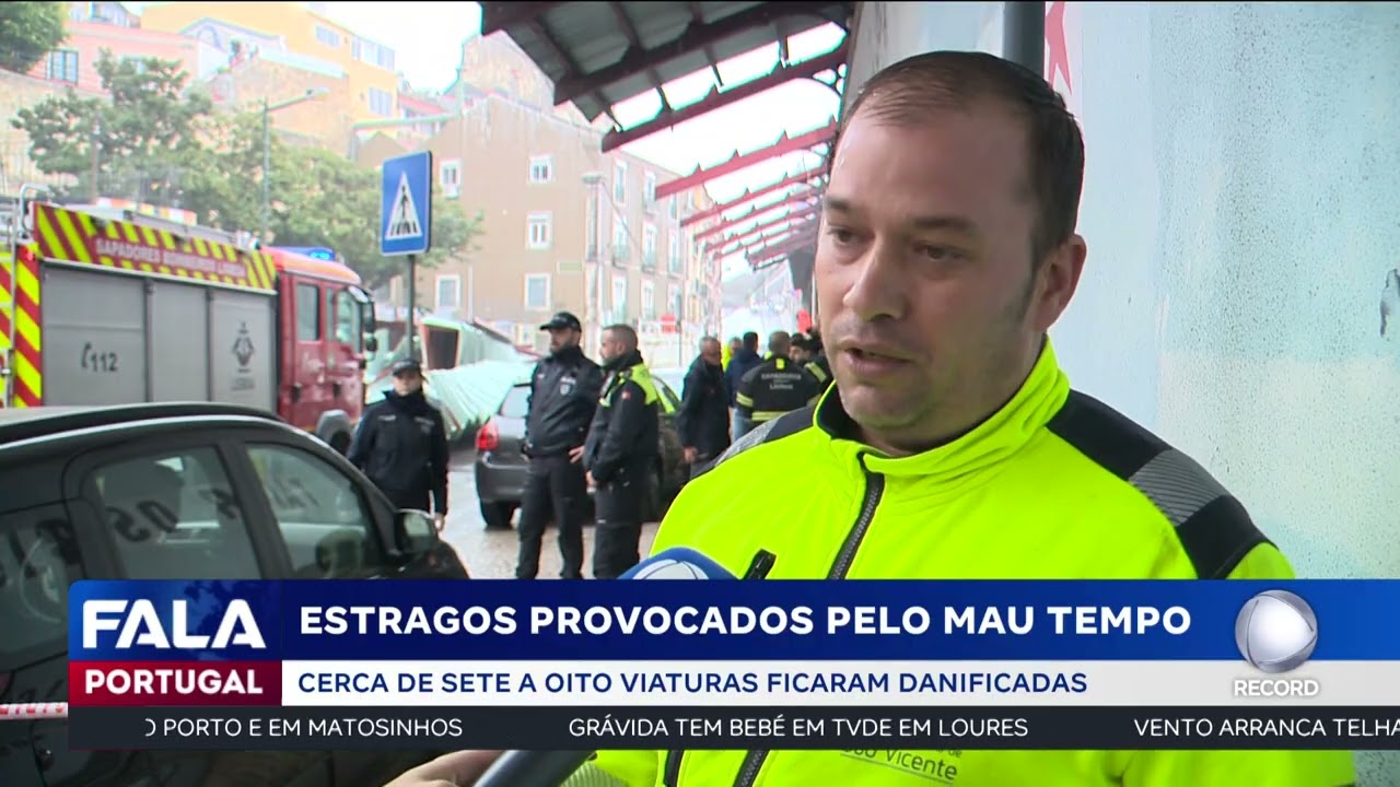 Estragos provocados pelo mau tempo