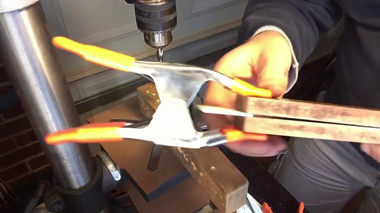 Fixing scales to a tapered tang knife Part 2