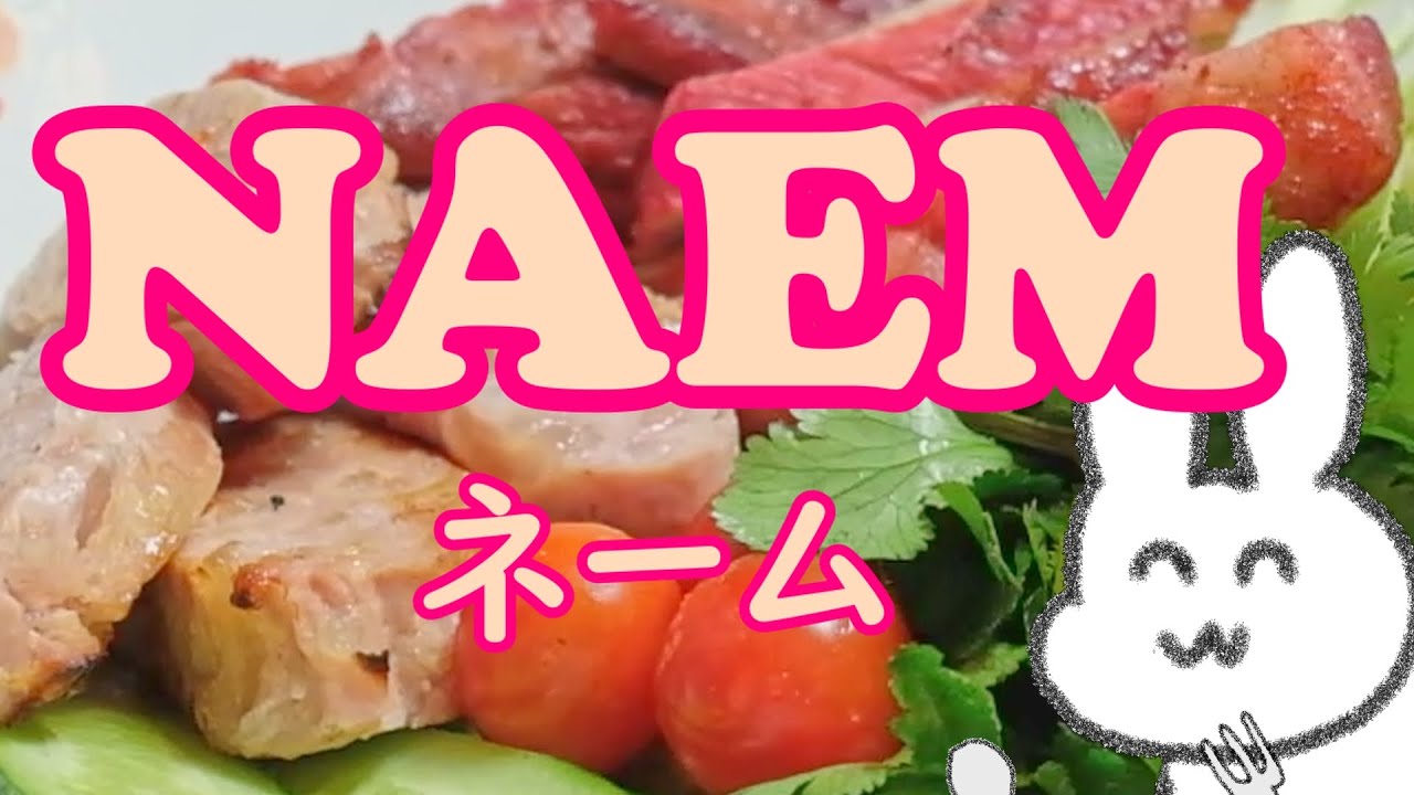 【タイ料理】豚肉を24時間放置して作るソーセージ【ネーム】