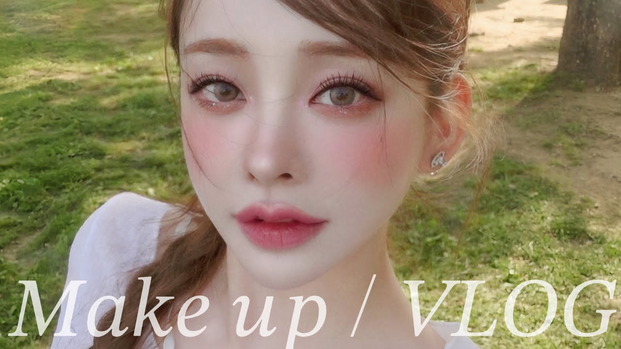 [GRWM+VLOG] 요즘 이게 유행이라며? 신비함 가득 담은 피크닉 메이크업🌿🕊️