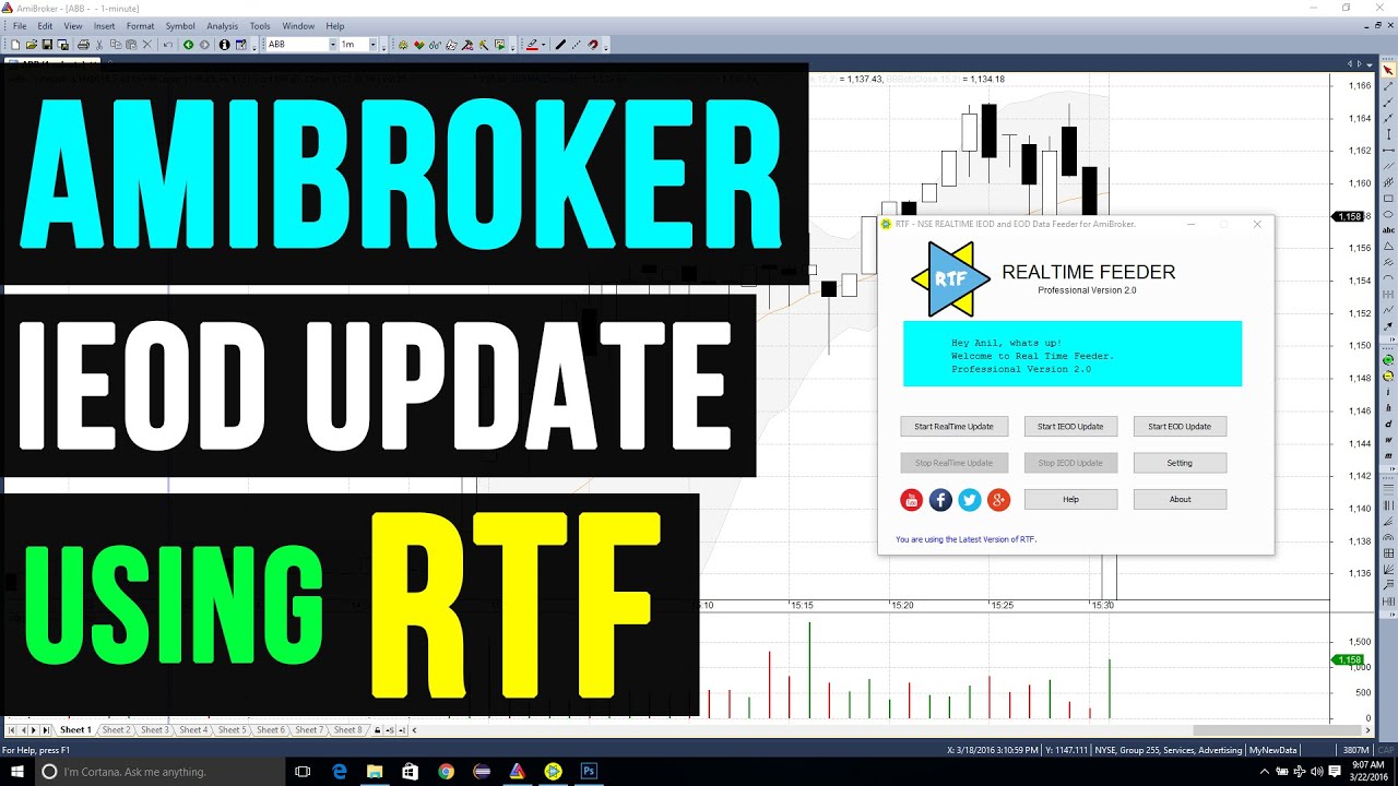REALTIME FEEDER ( RTF ) - Updating NSE IEOD Data to AMIBROKER