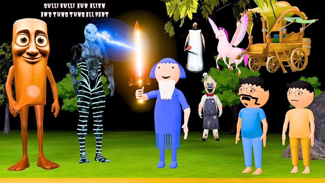 Gulli Bulli Aur Alien Robot All Parts | Gulli Bulli Tung Tung | Horror Story | Alien Cartoon