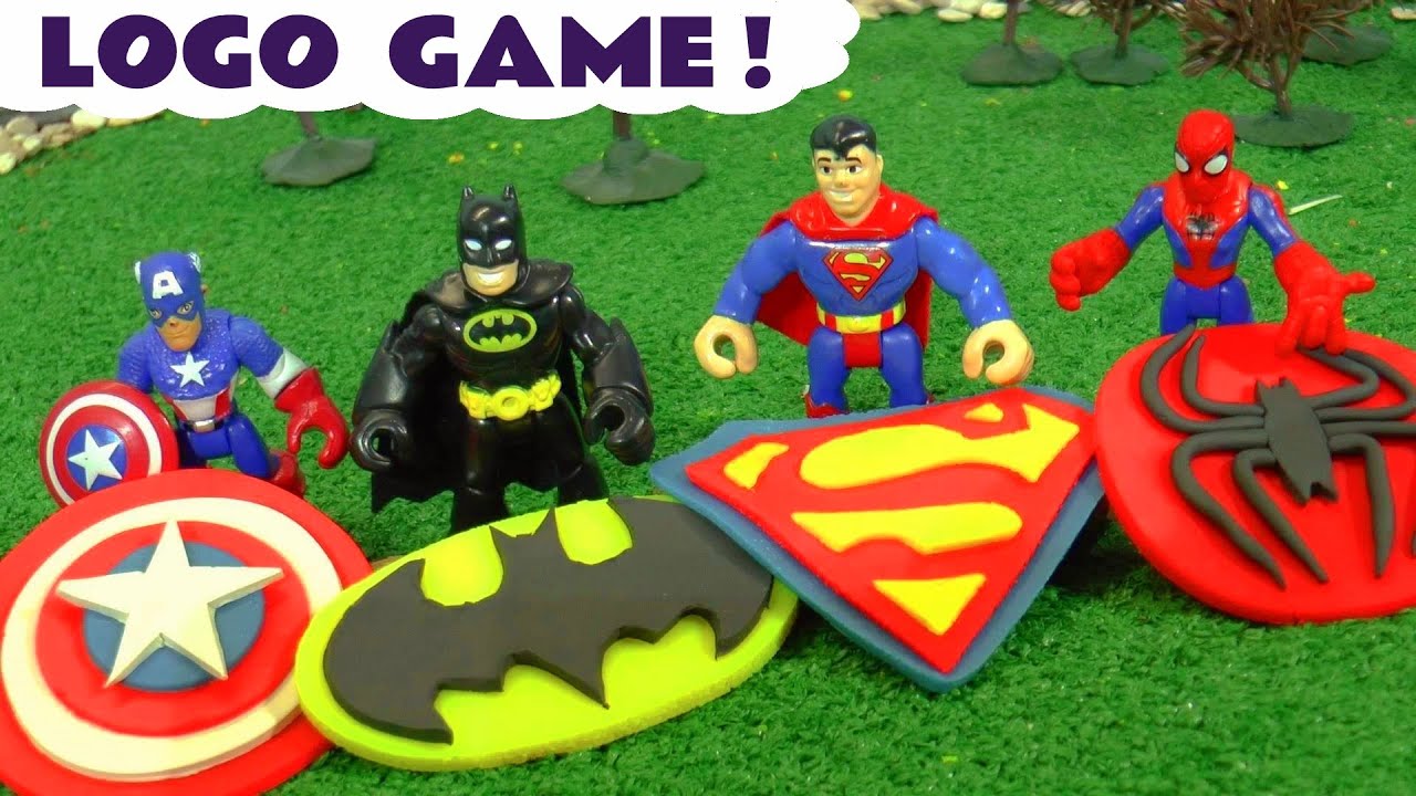Fun Superheroes Badge Game With Funny Funlings
