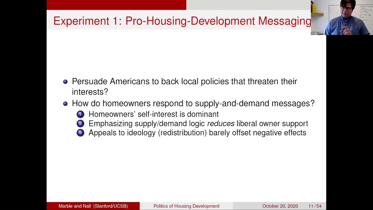 Highlights: Liberal Homeowners and Local Opposition to Housing Development