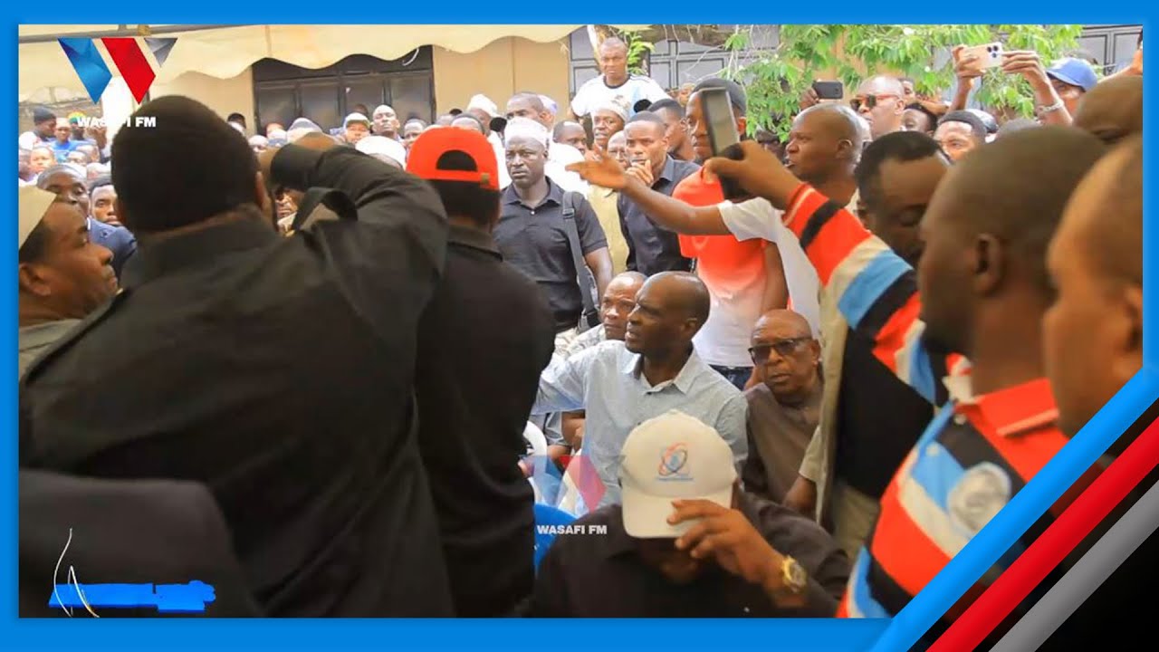 VIDEO: TAZAMA VARANGATI LILILOTOKEA KATIKATI YA MSIBA WA ALLY KIBAO, WATU WARUSHIANA MANENO