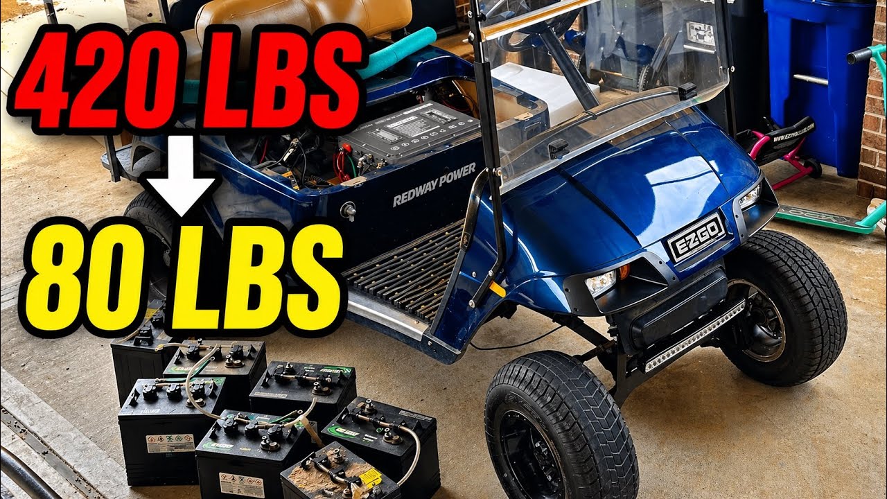 Lithium Golf Kart Conversion is Better Than You Might Think -Amazon Sold Lamnory  38v 48v Ezgo TXT
