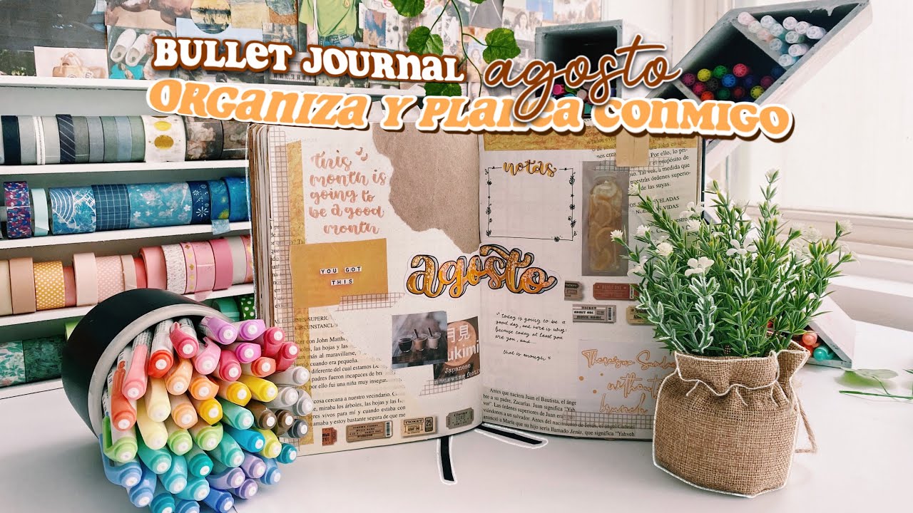 Organiza y planea conmigo AGOSTO - bullet journal ✨