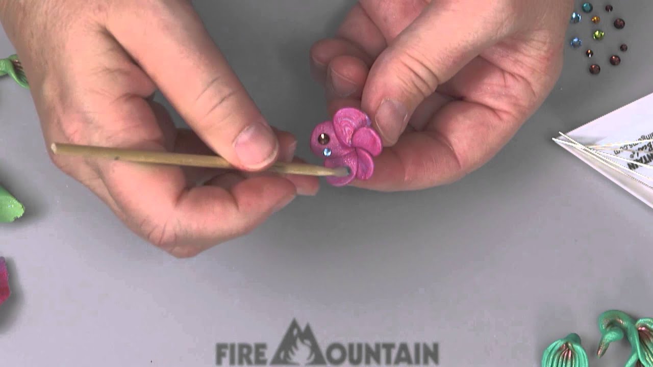 Creating a Sparkle Flower with Polymer Clay