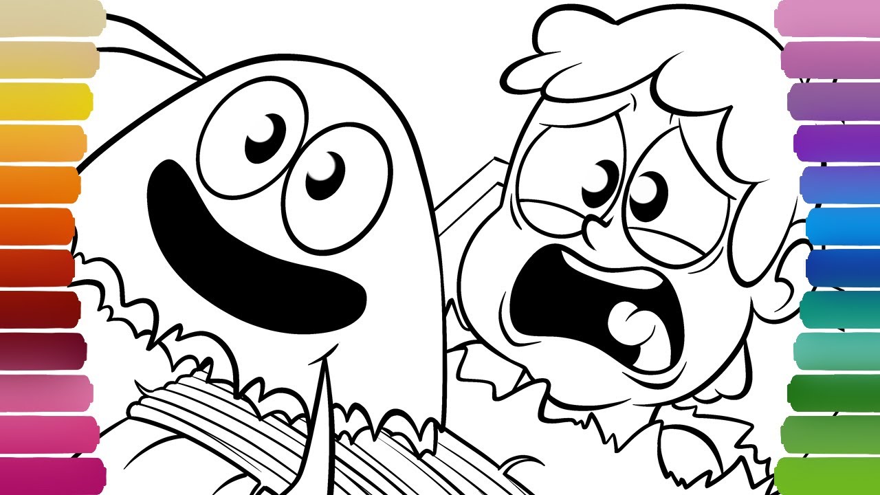 POU's SAD ORIGIN STORY Coloring Pages / How to Color SAD POU