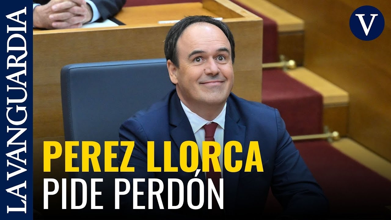 Llorca en su promesa como president: “Pido perdón a las víctimas, no estuvimos a la altura”