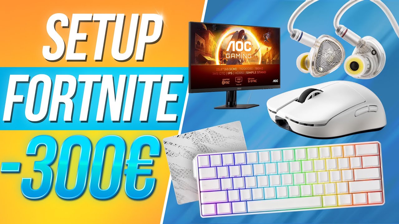 SETUP GAMING FORTNITE COMPETITIF A MOINS DE 300 EUROS ! [2025]
