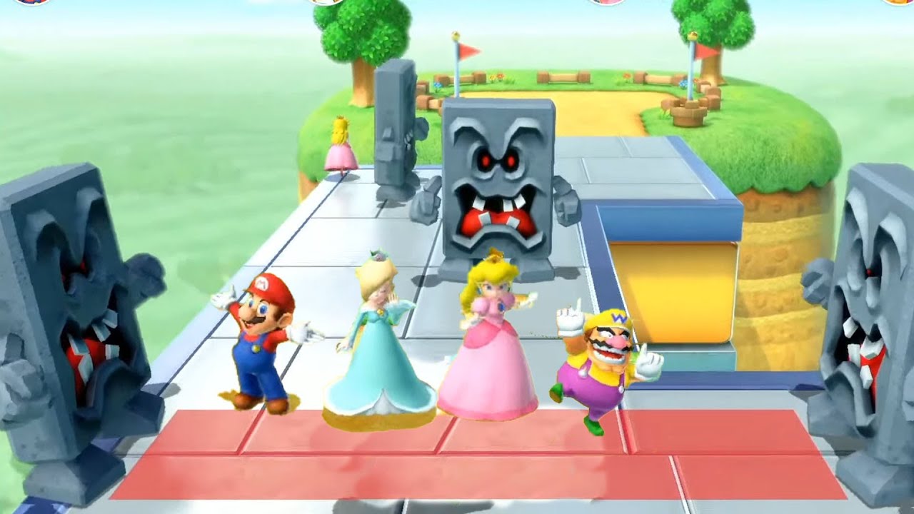 Super Mario Party - MiniGames - Mario Vs Luigi Vs Boo Vs Bowser