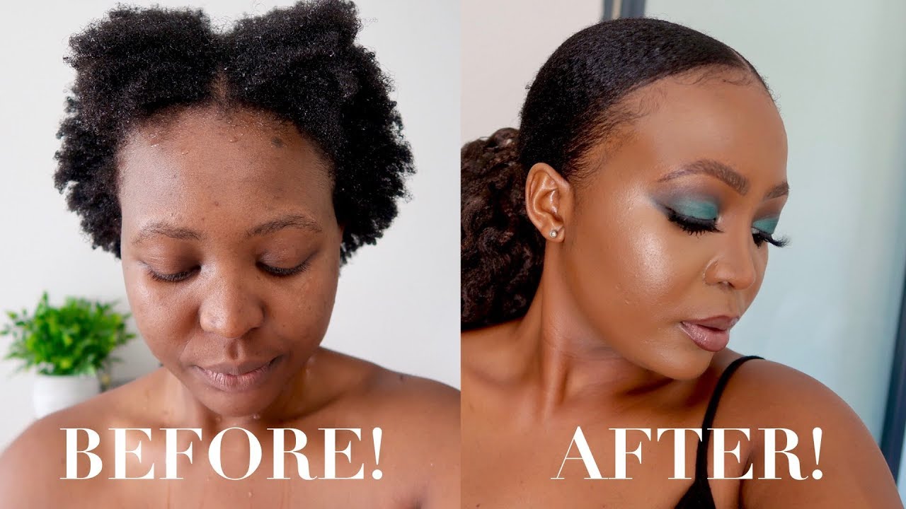 SLEEK LOW BUN on SHORT NATURAL HAIR TUTORIAL!!! | Thandi Gama