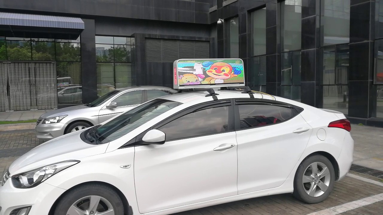 Taxi topper advertising LED display from Ocolour VS other taxi roof LED screen