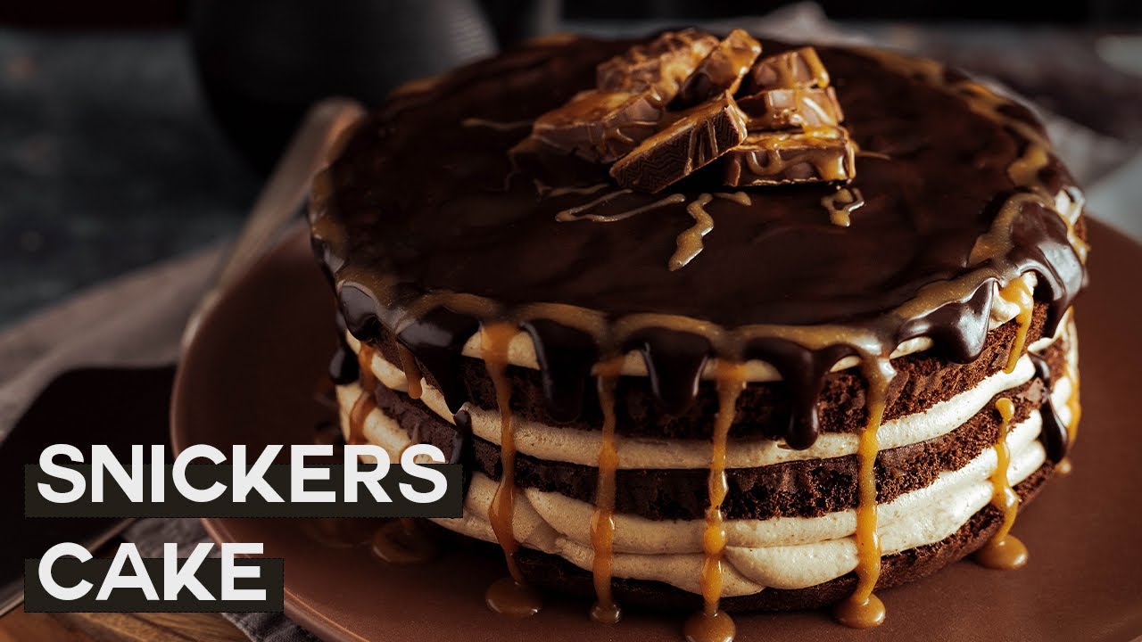 Snickers Cake Recipe from scratch