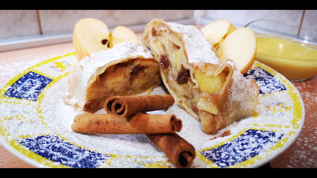 Bečka Štrudla sa jabukama,Original Wiener Apfelstrudel,Original Viennese apple strudel