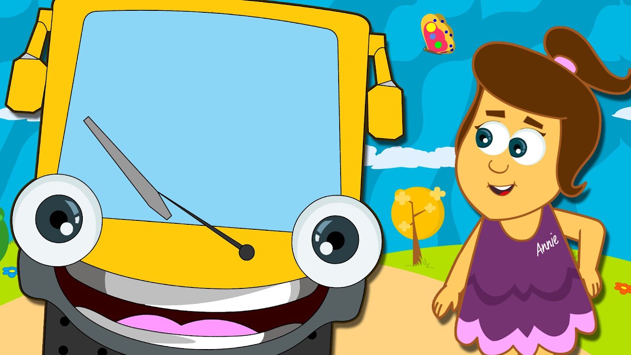 Wheels on the Bus Go Round and Round | Rodas do ônibus | Músicas Infantis | HooplaKidz TV Brasil