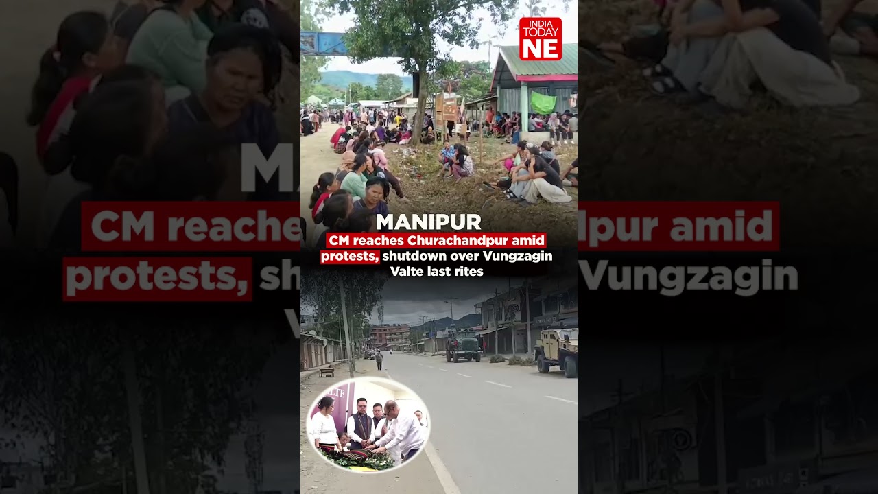 MANIPUR | CM reaches Churachandpur amid protests, shutdown over Vungzagin Valte last rites