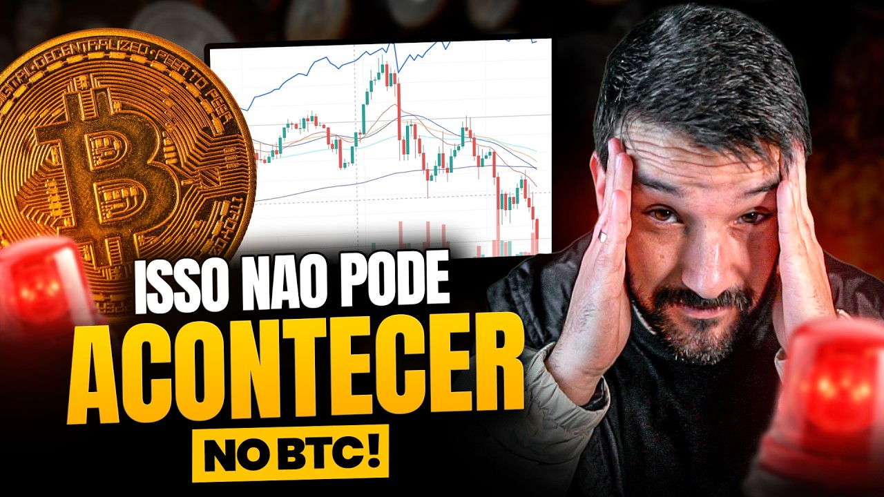 🚨URGENTE! BITCOIN ATINGINDO LINHA CR&Iacute;TICA! REAGE OU DESPENCA?