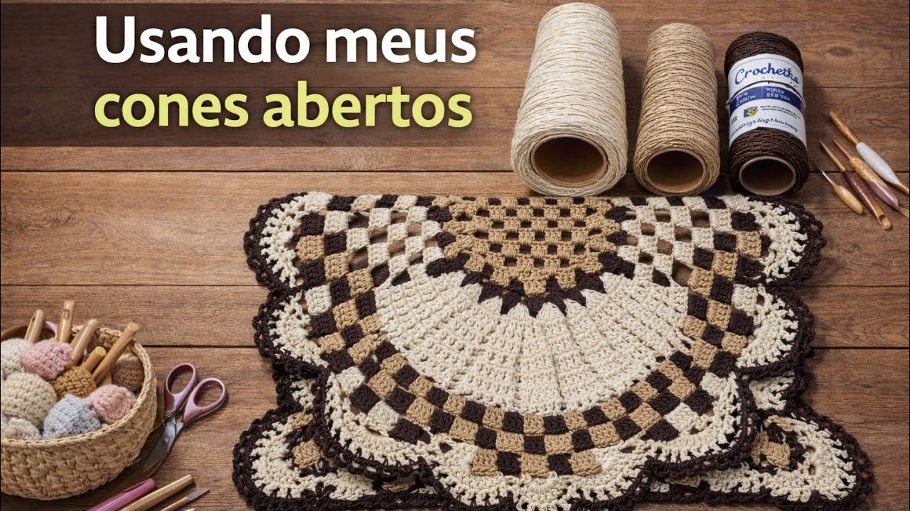 ✨️Passadeira em Crochê Simples, Econômica e Muito Charmosa #crochê @franbarletacroche 