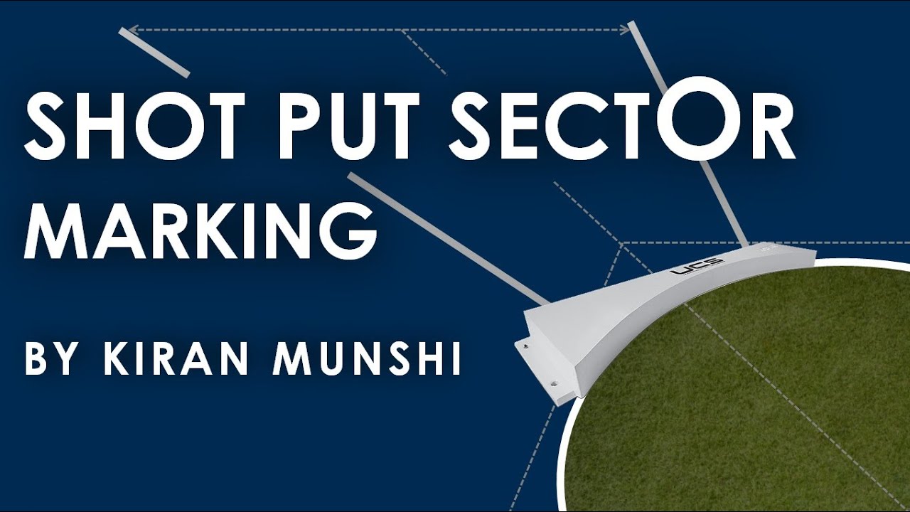 Shot put sector marking technique by Kiran Munshi