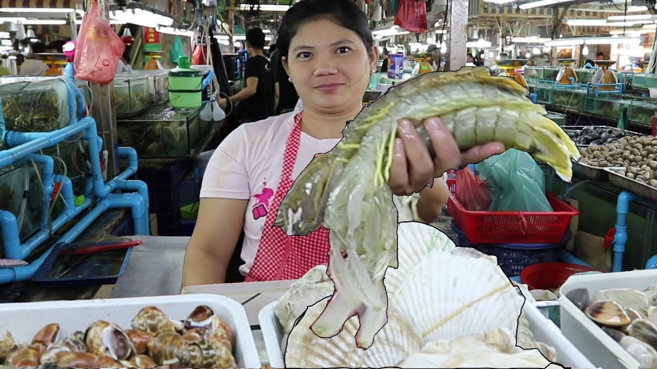 Морепродукты на Пхукете: самые свежие морепродукты на Патонге. Продуктовый рынок Банзаан, Пхукет,...