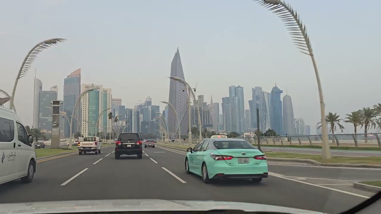 Doha, Qatar 4K | afternoon evening drive in this beautiful city | 2024