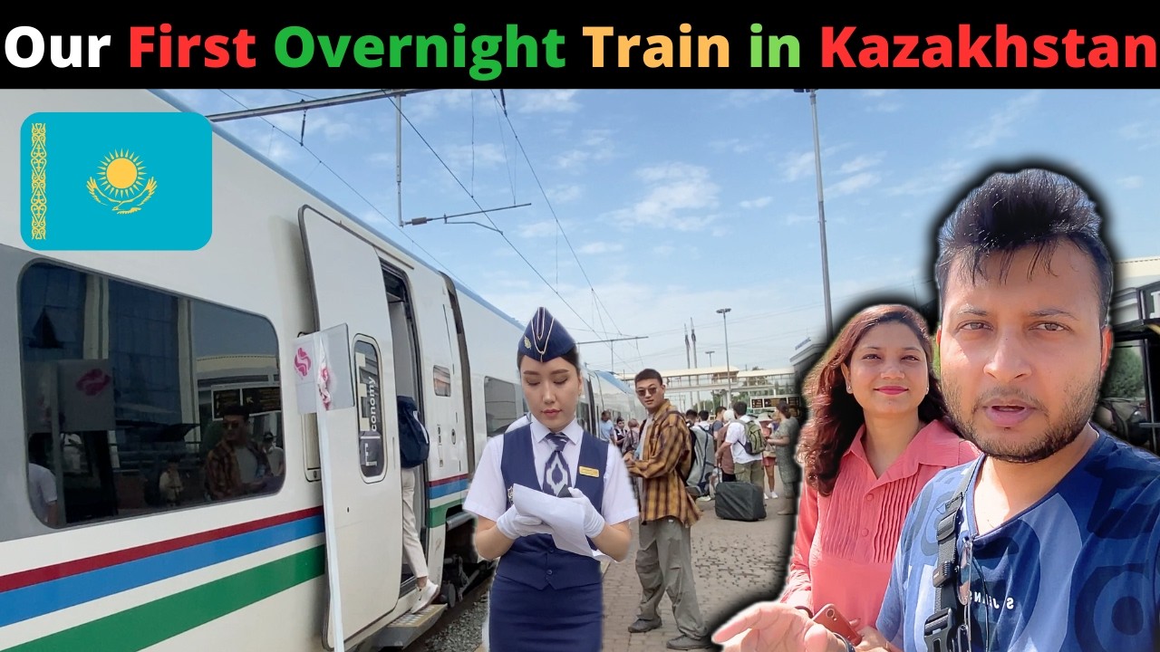 Shymkent to Almaty Train experience | Kazakhstan Vlog in Hindi