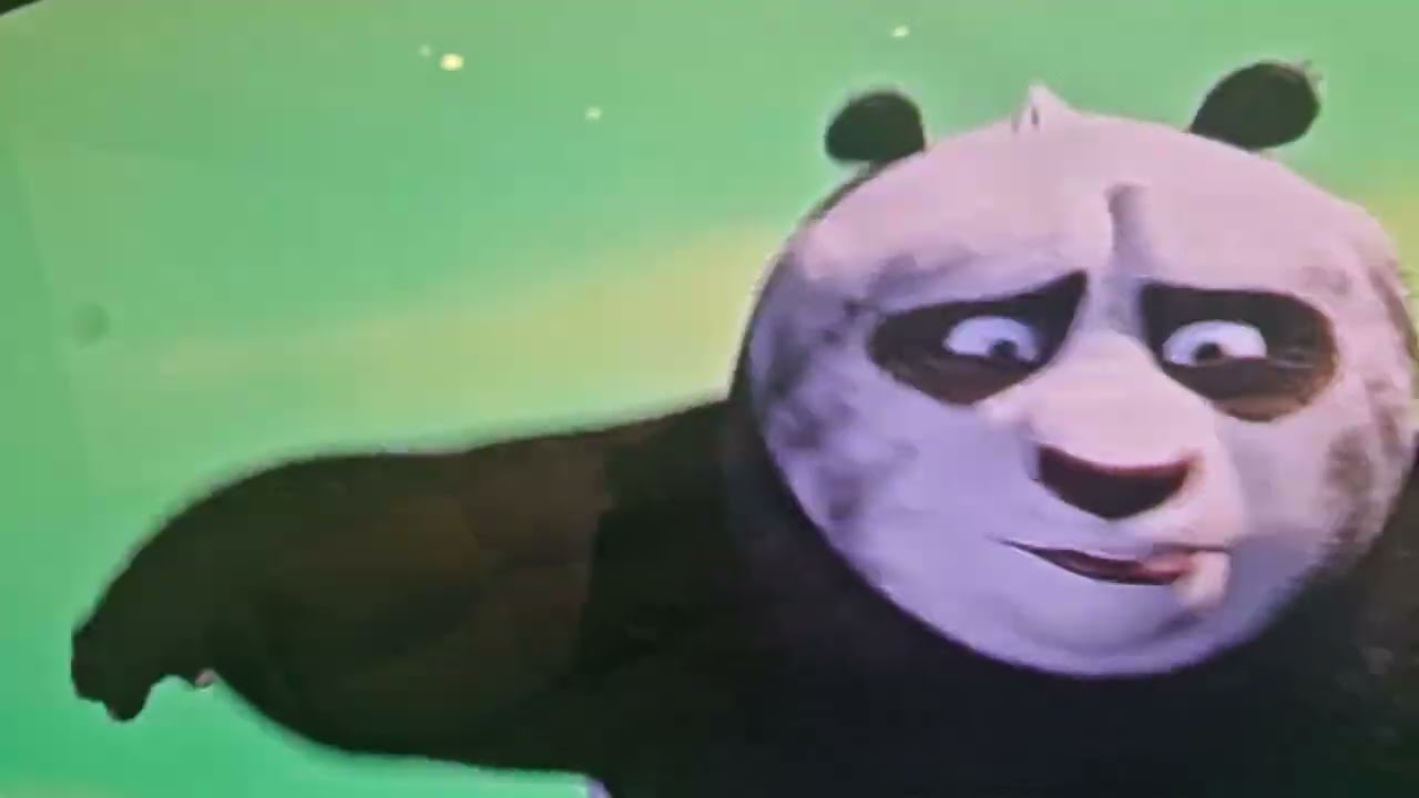 A Kung fu panda loud thud scared