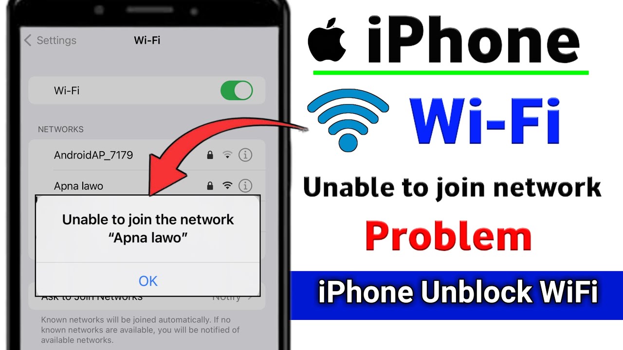 Unable To Join Network Iphone||Iphone Me Wifi Connect Nahi Ho Raha Hai|IPhone Unable To Join Network