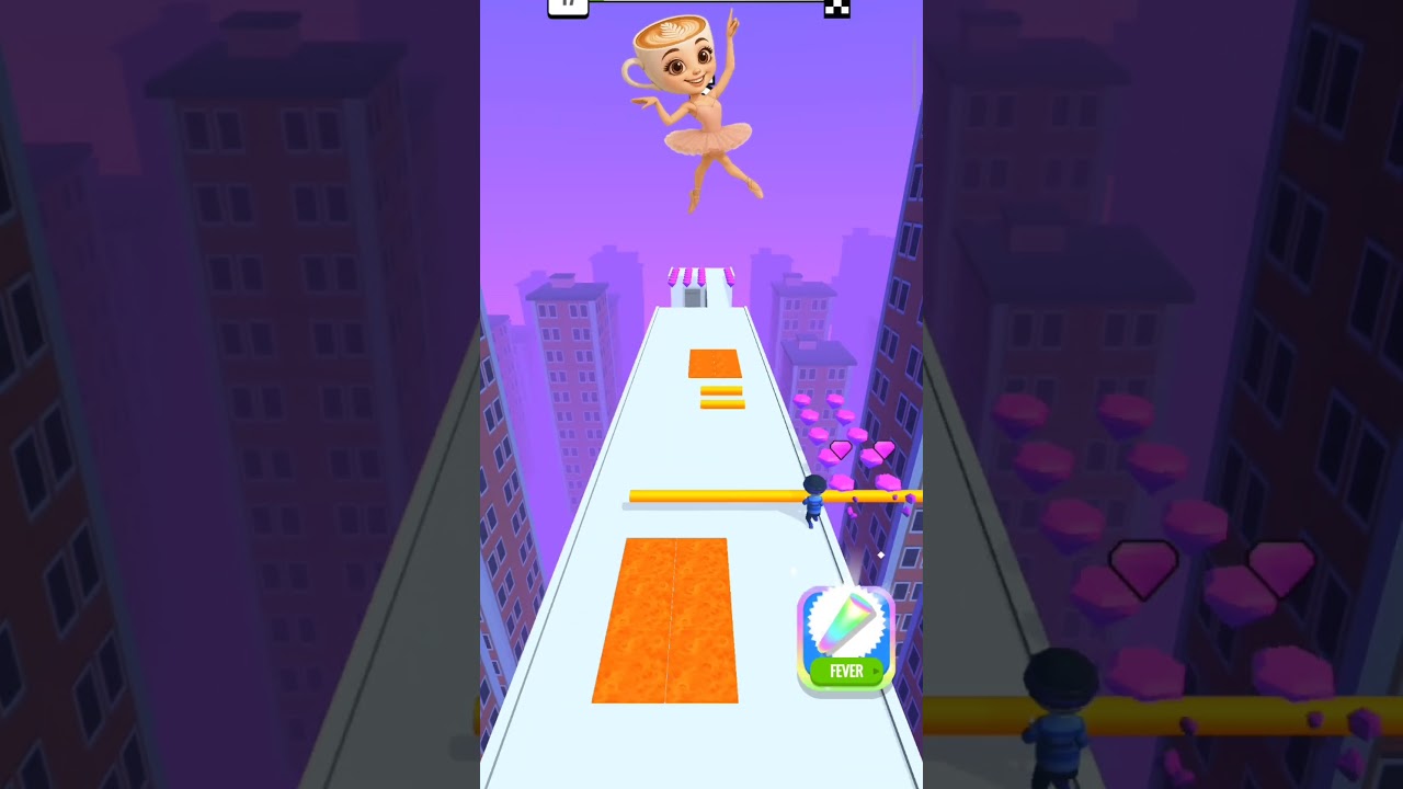 Helping ballerina cappuccino Roof & tiles 🧿 3D #gaming #shortfeed #gameroof