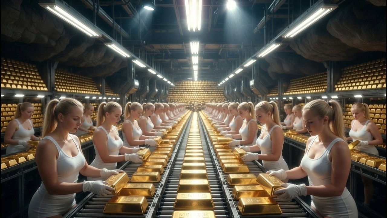 Inside the 24K Gold Factory – Full Process How Million Dollar Gold Bars Are Made
