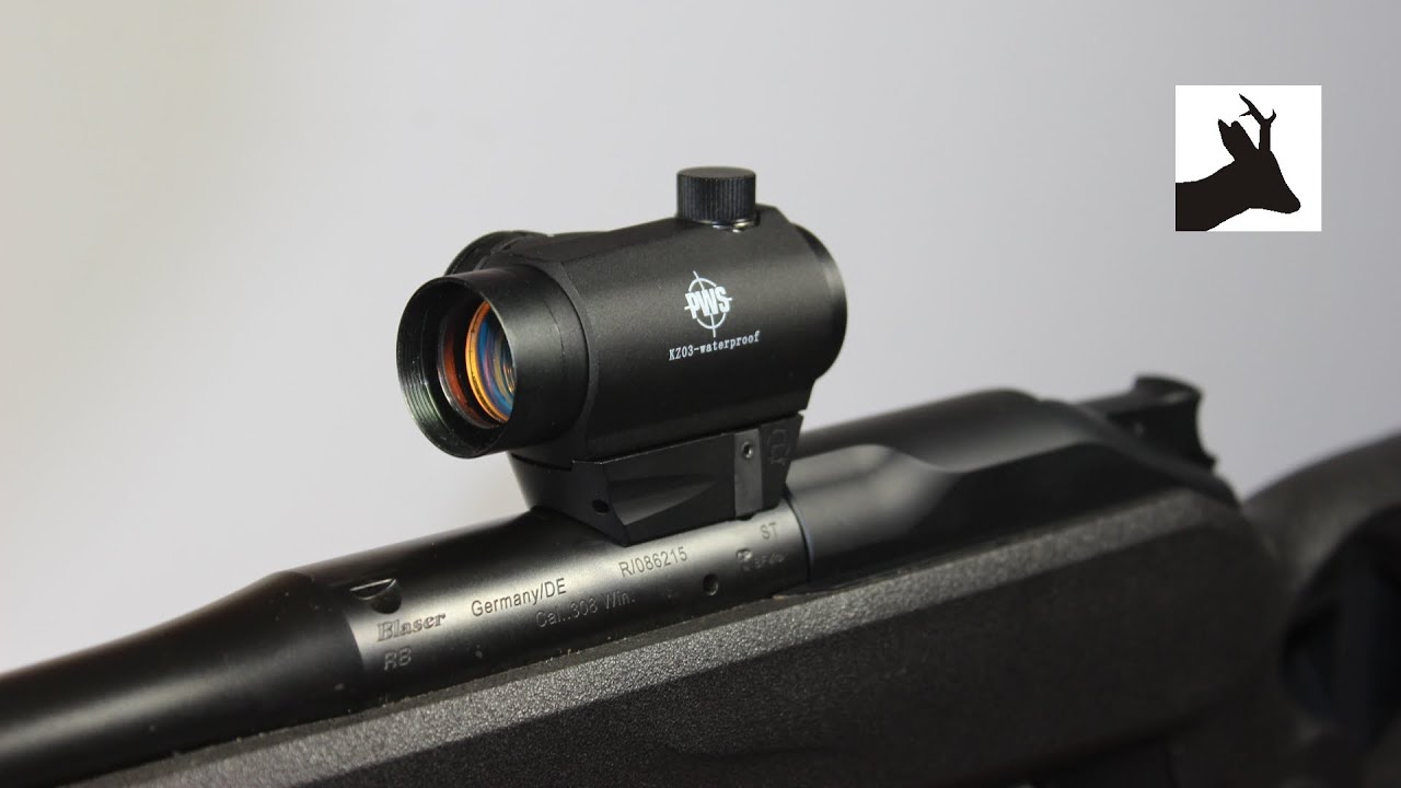 PWS KZ-03 red dot sight and Henneberger Blaser mount - Kolimator zamknięty PWS