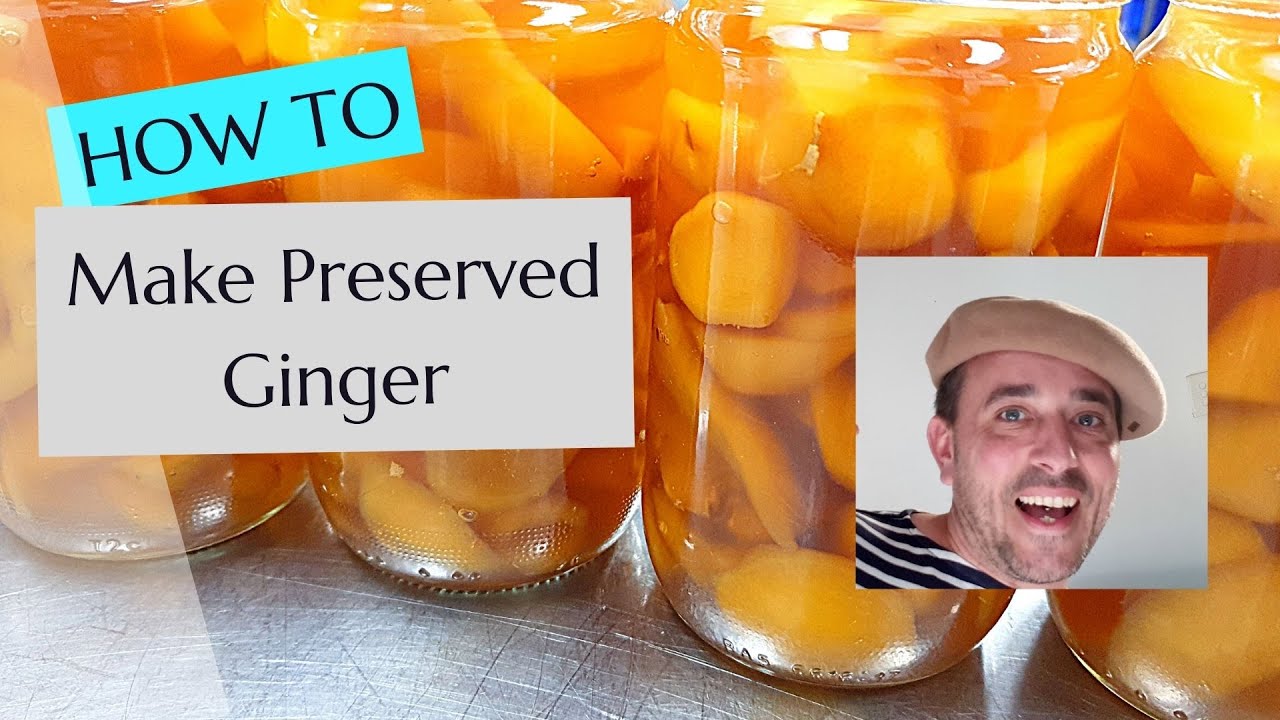 How to make preserved ginger. The best recipe to have ginger available all year round