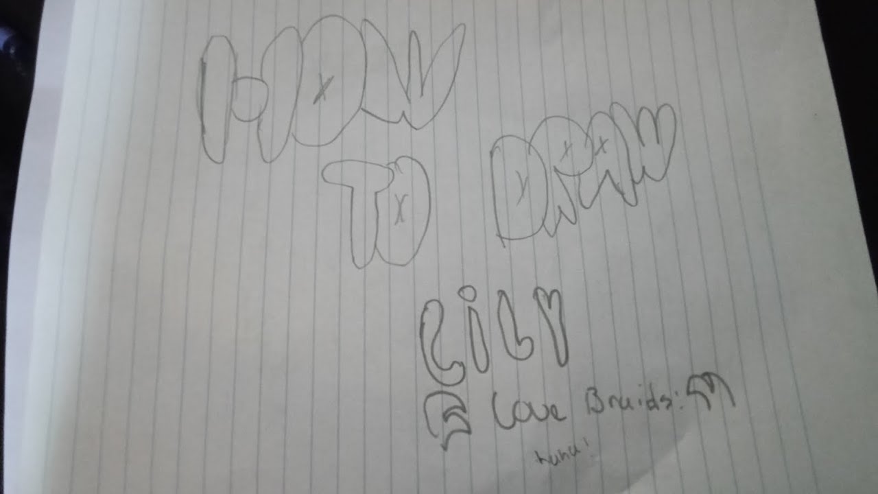 How to draw lily love braids from poppy playtime(sorry if its bad!)