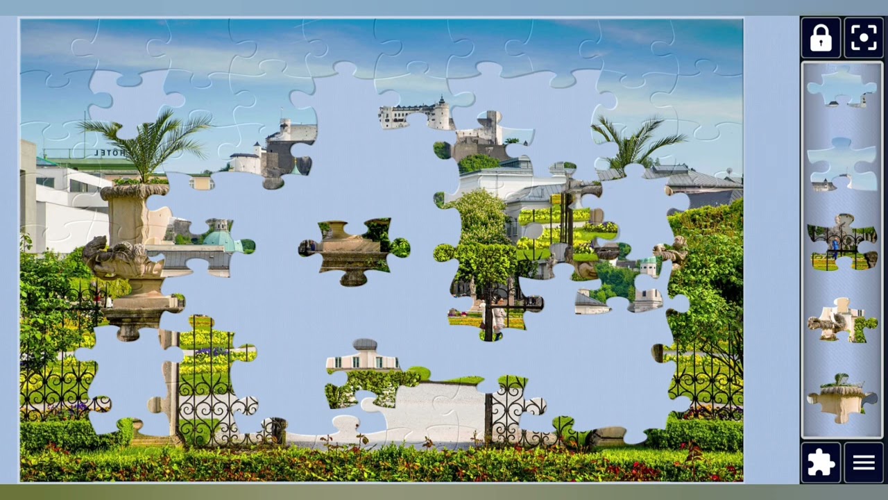 Beautiful view of famous Mirabell Garden🕌🏕//jigsaw puzzles craft🧩//Amazing puzzles Art//puzzlesArt//
