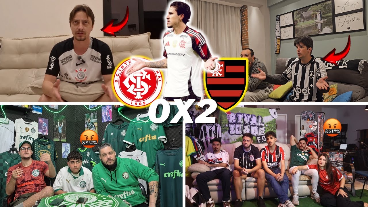REAÇÕES DOS RIVAIS SECANDO O MENGÃO | INTERNACIONAL 0 X 2 FLAMENGO | LIBERTADORES 2025 | VAMOS RIRKK