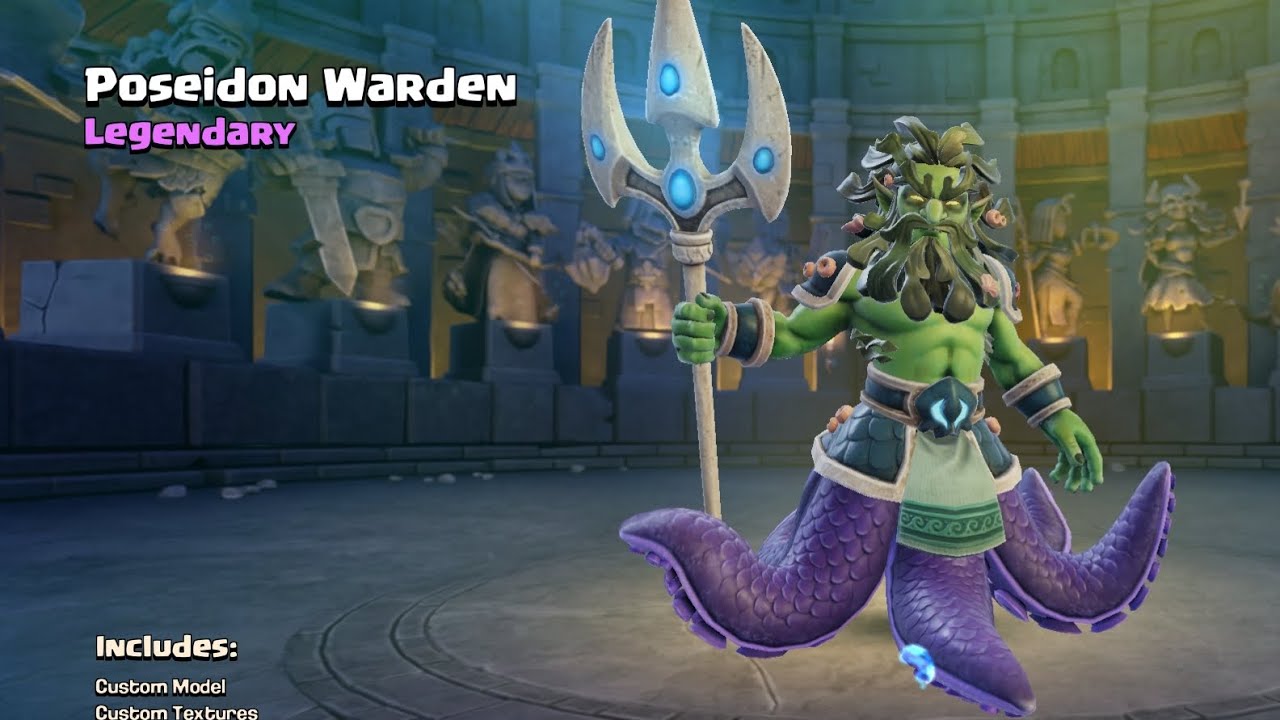New Legendary Skin Poseidon Warden ( Clash of clans)