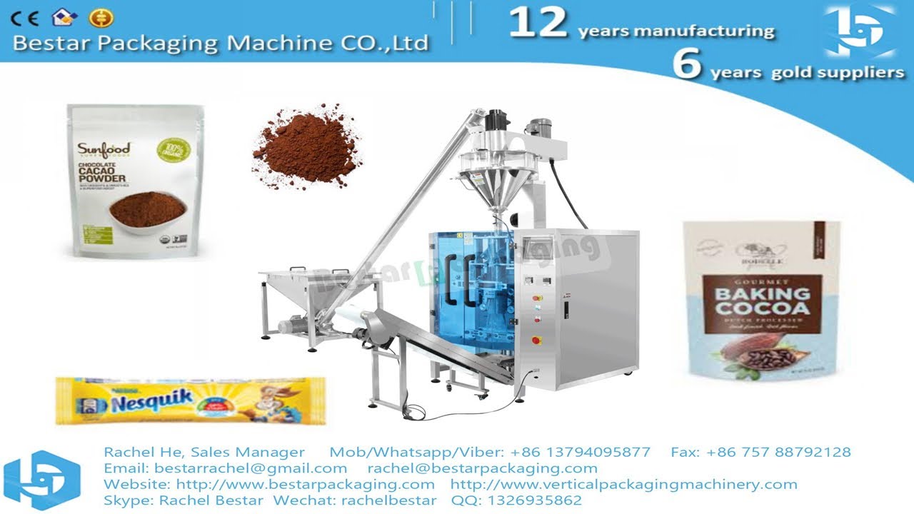 BESTAR automatic packaging machine for powder pouch 500g,  1kg