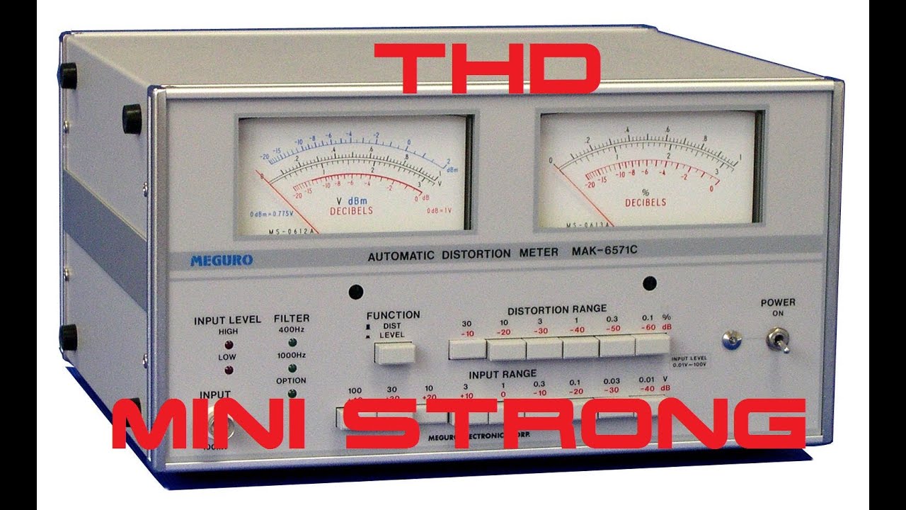 Teste de THD do MINI STRONG! Será que esse é HI-END? HI-FI? Confira!