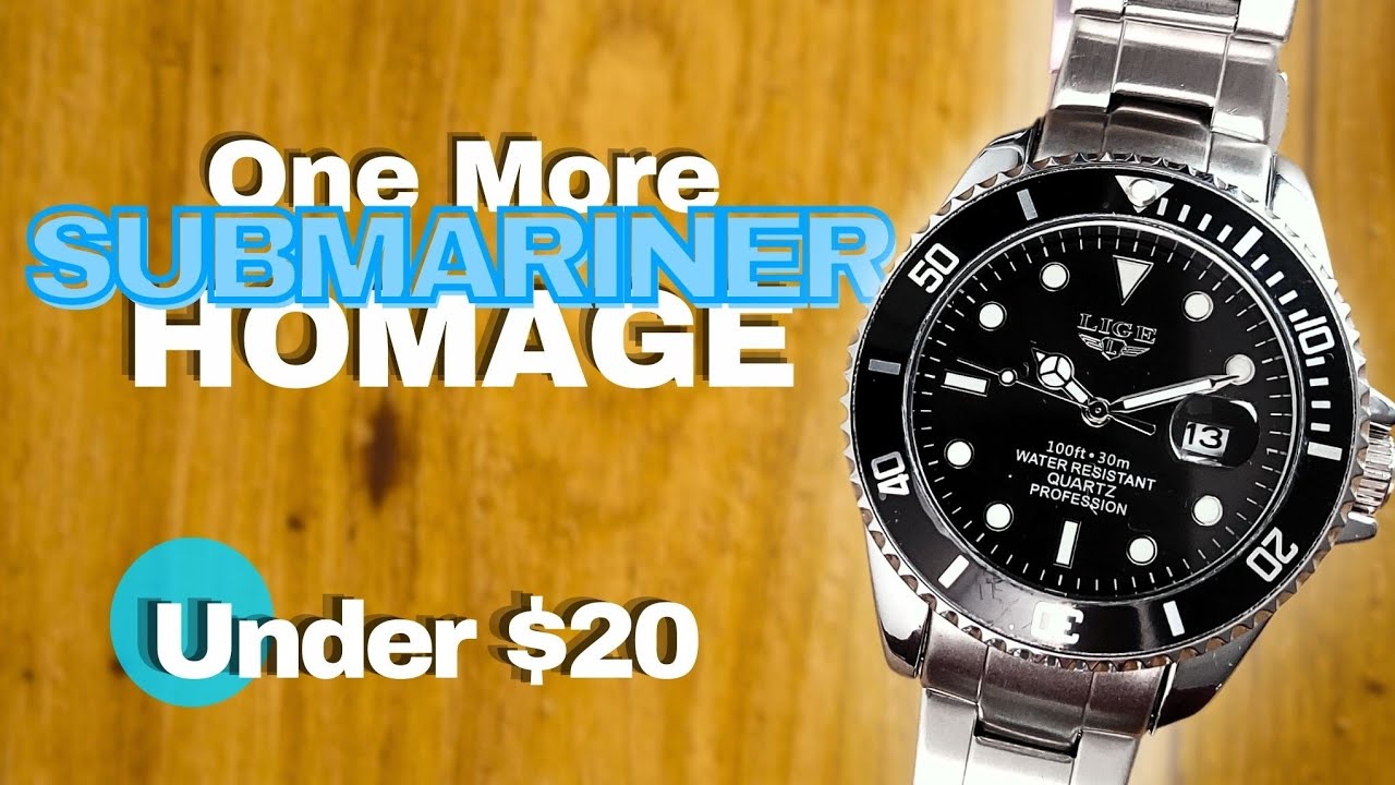 Ещё один ROLEX Submariner Homage от LIGE 10045 &mdash; Lige Diver ПОЛНЫЙ ОБЗОР