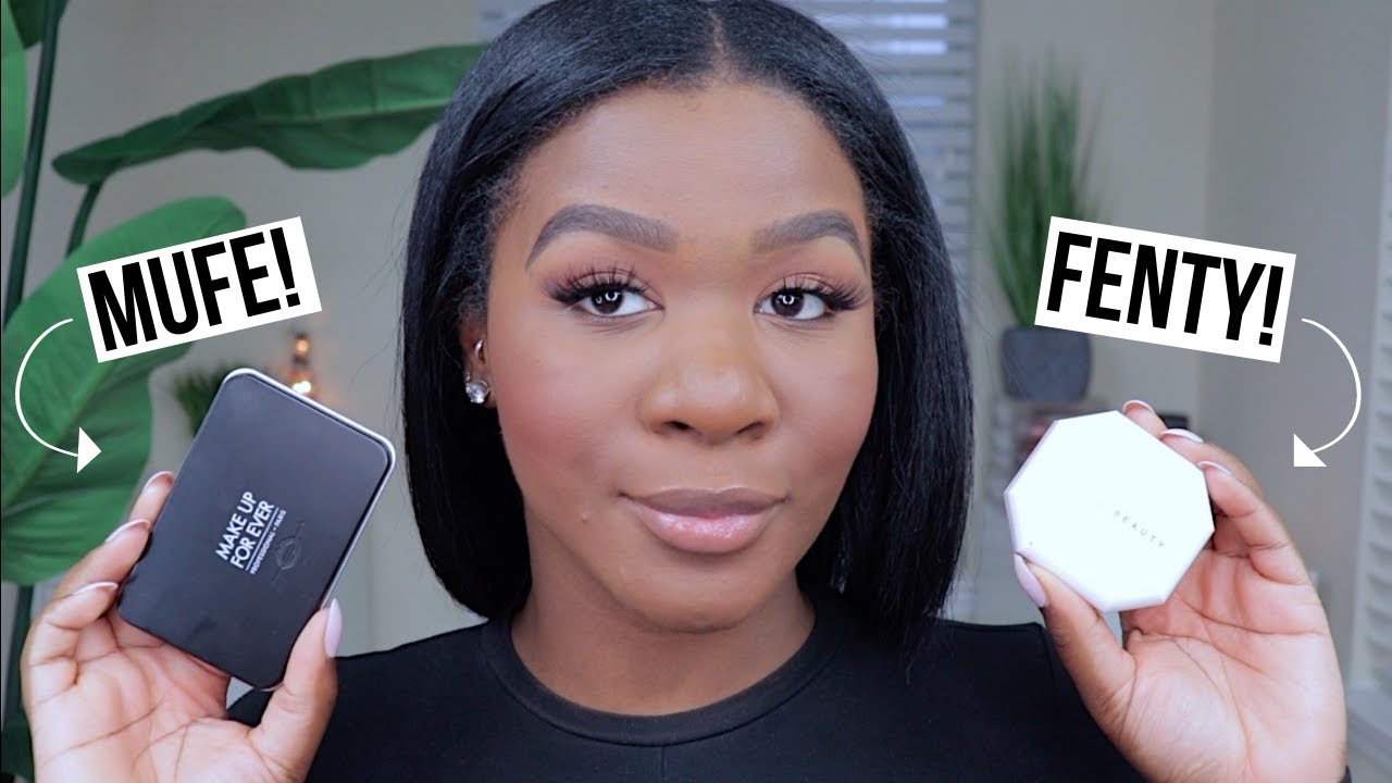 BATTLE OF THE POWDERS l FENTY BEAUTY SOFT MATTE VS.  MAKEUP FOREVER MATTE VELVET!