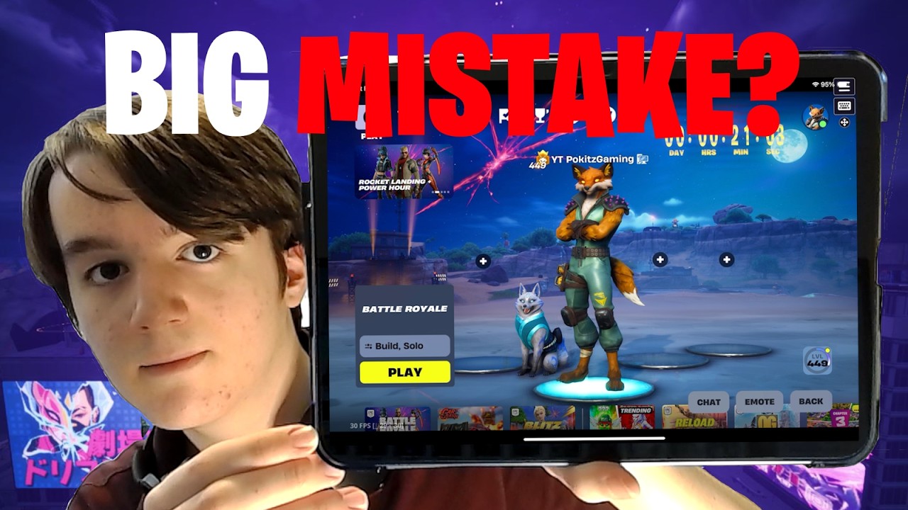 I played Fortnite on MOBILE for the first time