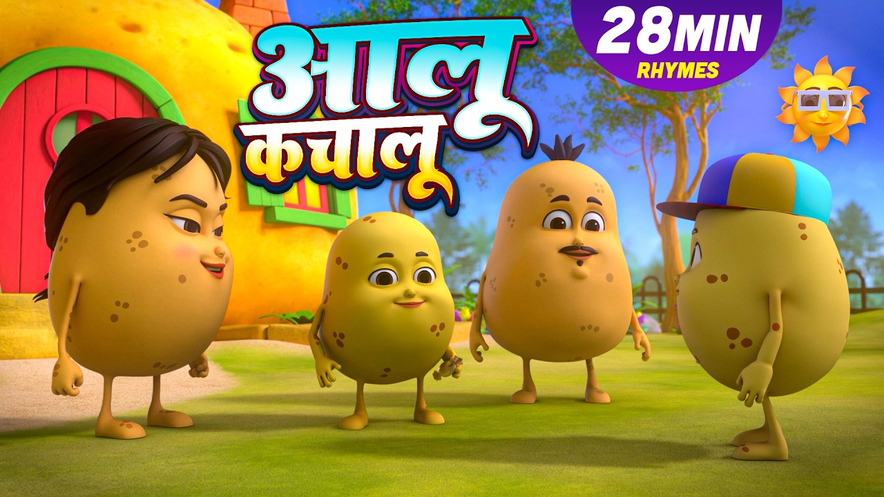 Aaloo Kachaloo 🥔 | आलू कचालू बेटा कहाँ गए थे | Hindi Nursery Rhymes | Kids Rhymes In Hindi