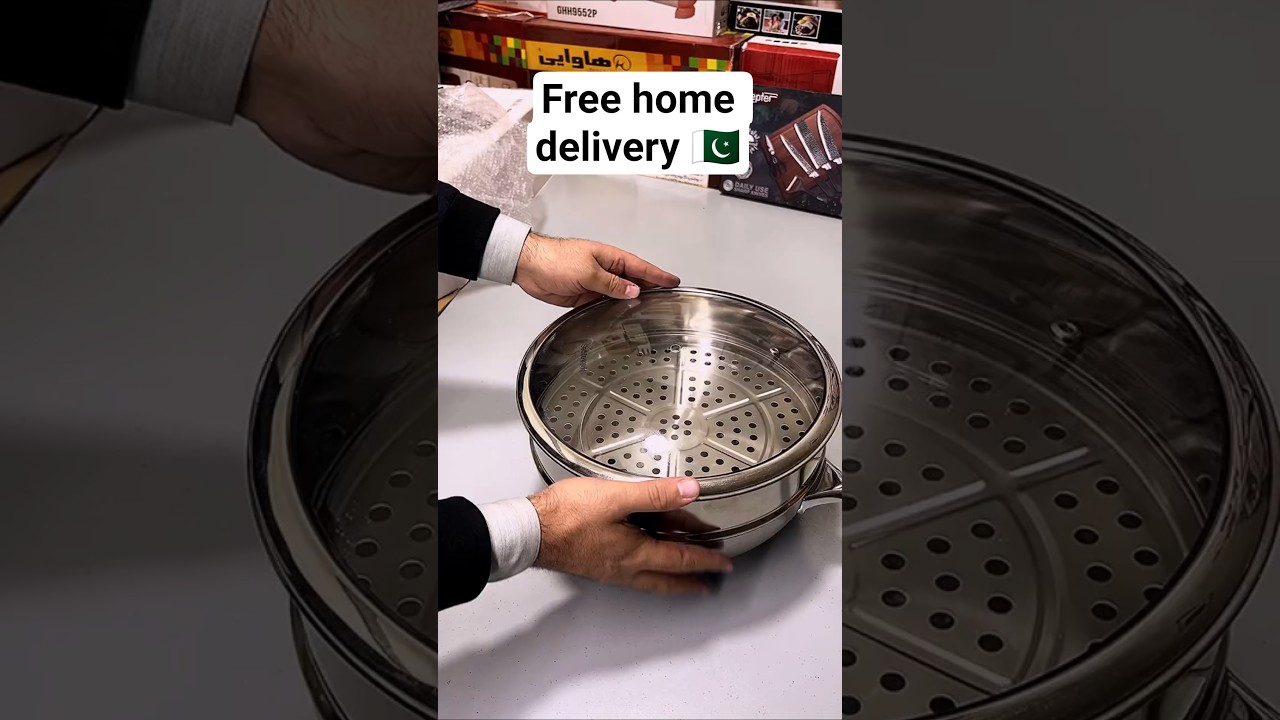 secite high Quality pan and steamer | whatsapp | 03142626506 | #frypan #steamer #kitchen