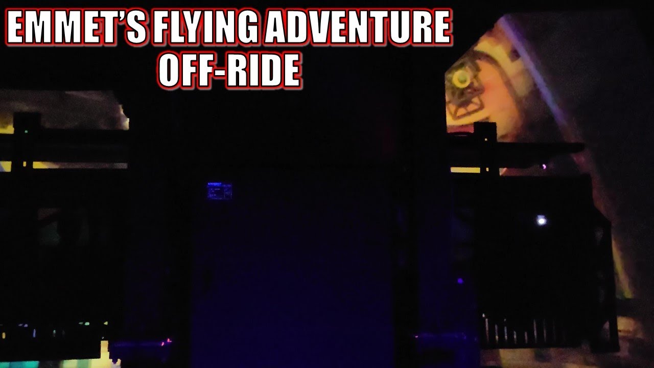 Emmet's Flying Adventure Off-Ride Footage, Legoland California Flying Theater | Non-Copyright