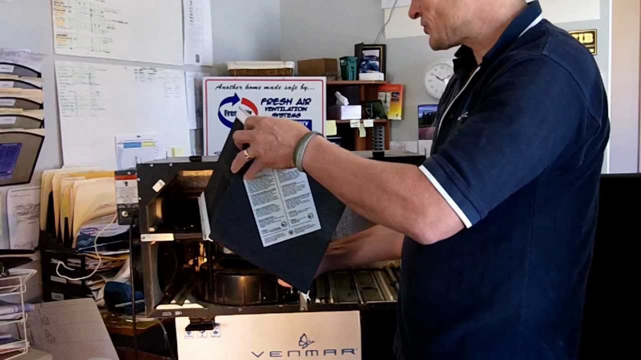 How to clean a Venmar Constructo 1.5 HRV Air Exchanger